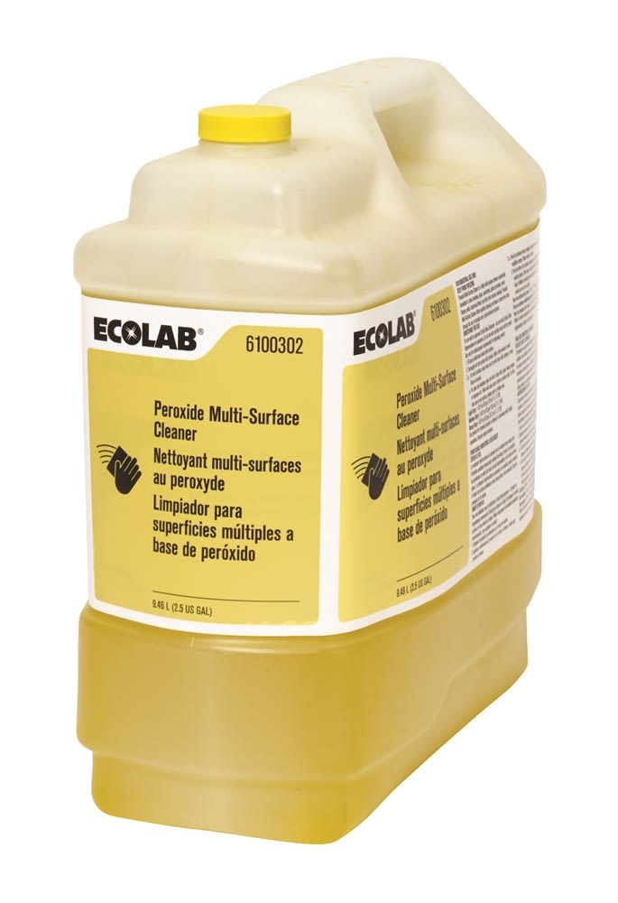 GuestSupply US | Ecolab® Peroxide Multi-Surface Glass Cleaner, 2.5